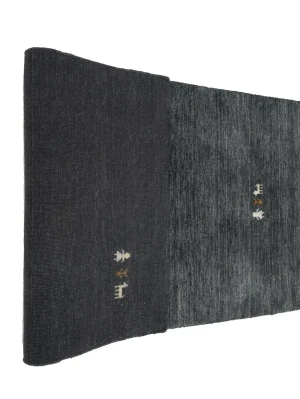 Charcoal Tribal 3X8 Gabbeh Modern Runner Rug
