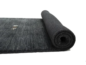 Charcoal Tribal 3X8 Gabbeh Modern Runner Rug