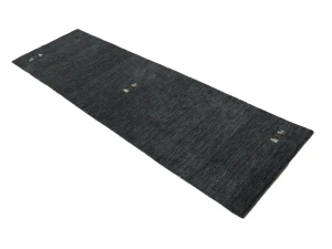 Charcoal Tribal 3X8 Gabbeh Modern Runner Rug