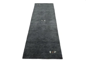 Charcoal Tribal 3X8 Gabbeh Modern Runner Rug