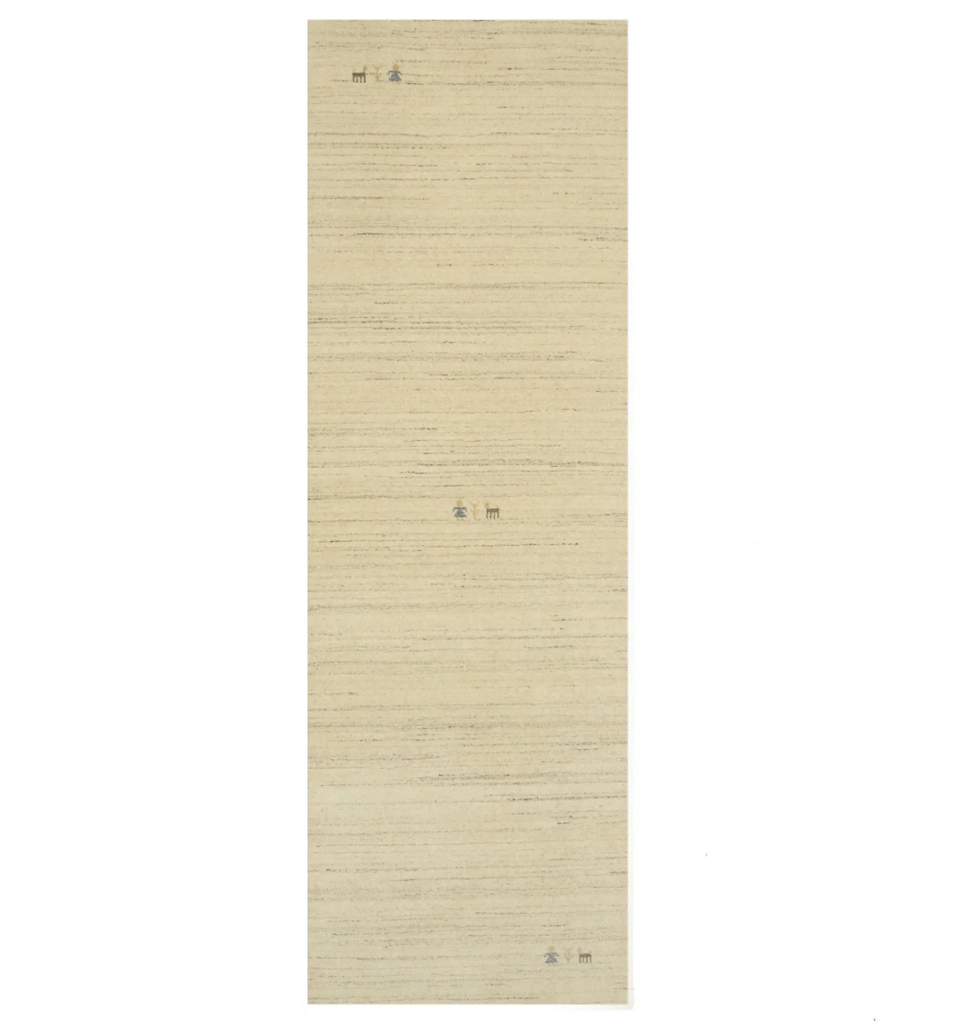 Oatmeal Tribal 3X8 Gabbeh Modern Runner Rug