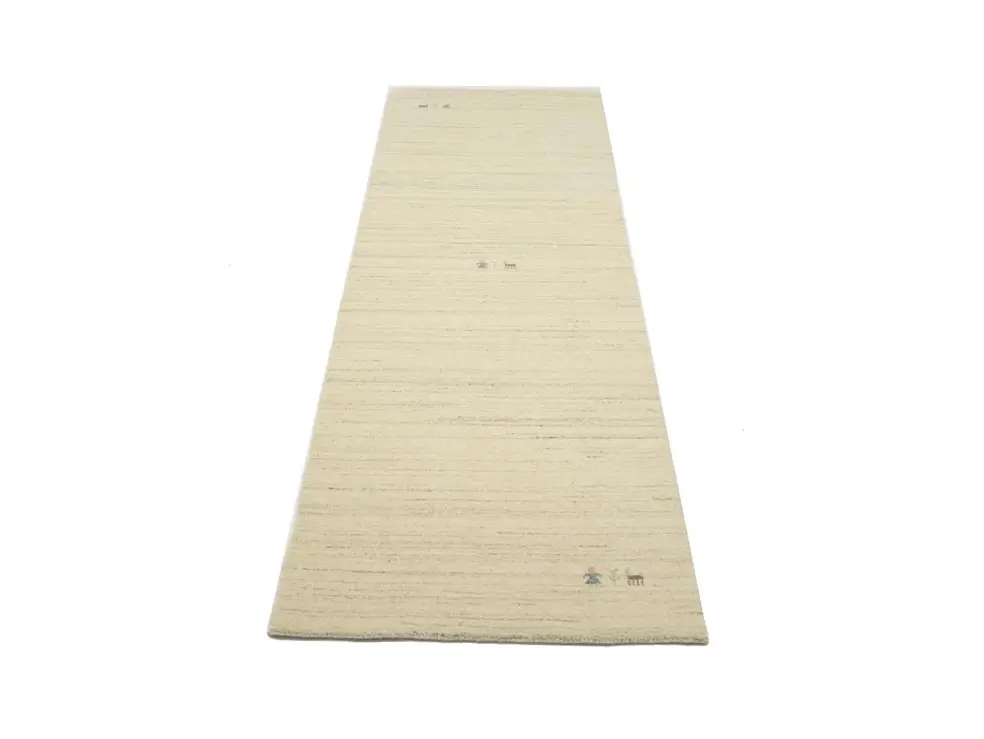 Oatmeal Tribal 3X8 Gabbeh Modern Runner Rug