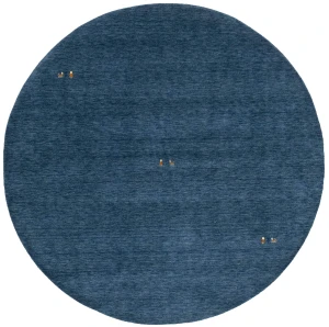 Steel Blue Tribal 6X6 Gabbeh Modern Round Rug