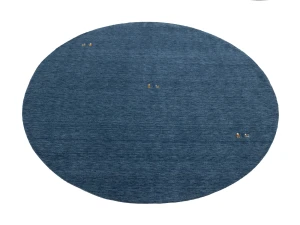 Steel Blue Tribal 6X6 Gabbeh Modern Round Rug