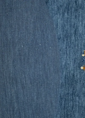 Steel Blue Tribal 6X6 Gabbeh Modern Round Rug