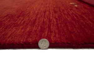 Red Tribal 3X5 Gabbeh Modern Rug