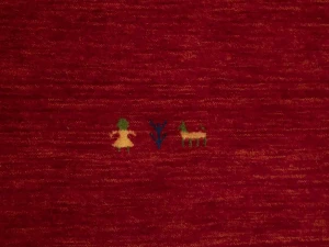 Red Tribal 3X5 Gabbeh Modern Rug