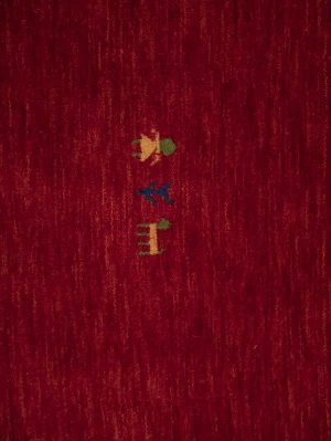 Red Tribal 4X6 Gabbeh Modern Rug