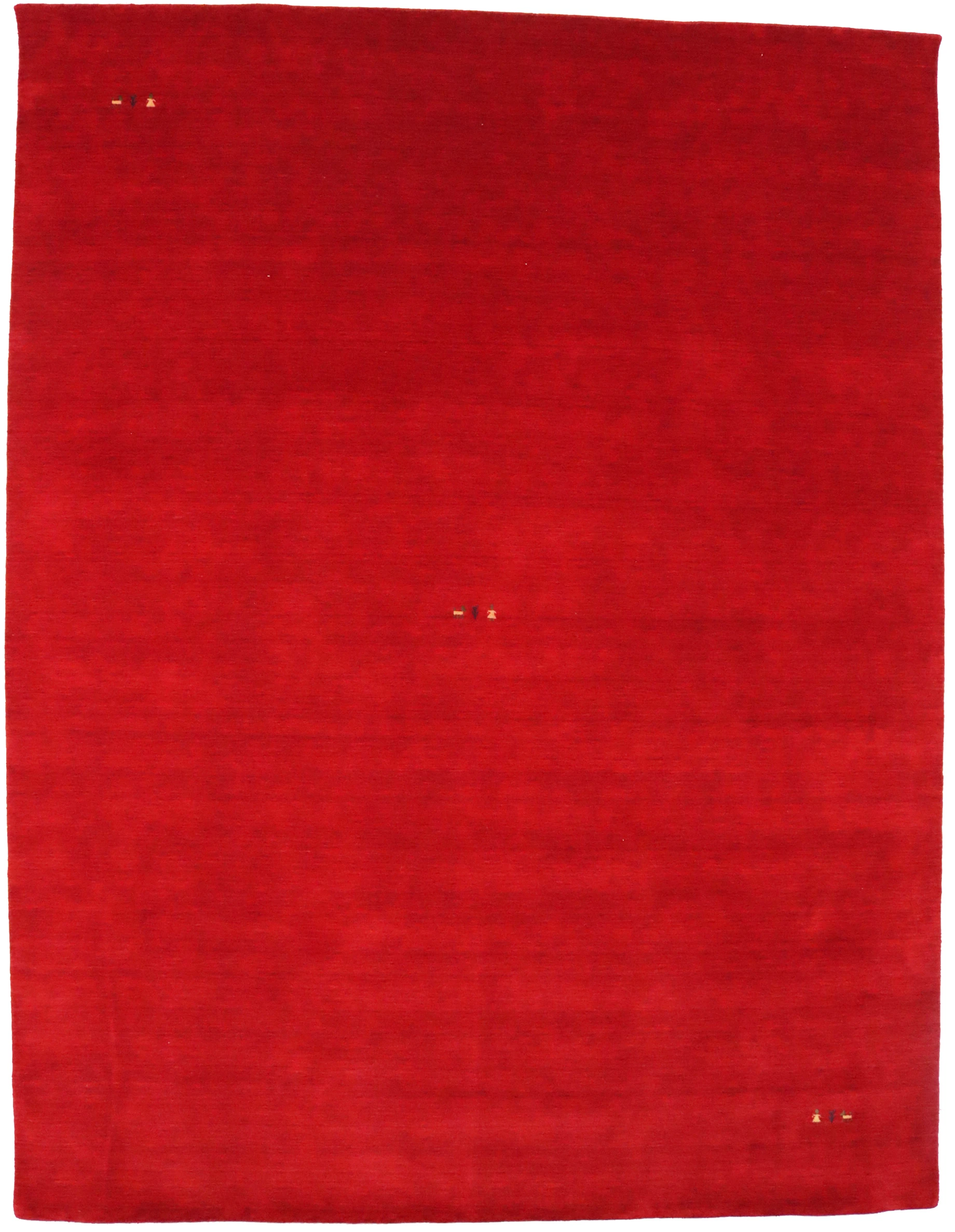 Red Tribal 8X10 Gabbeh Modern Rug - Image 1
