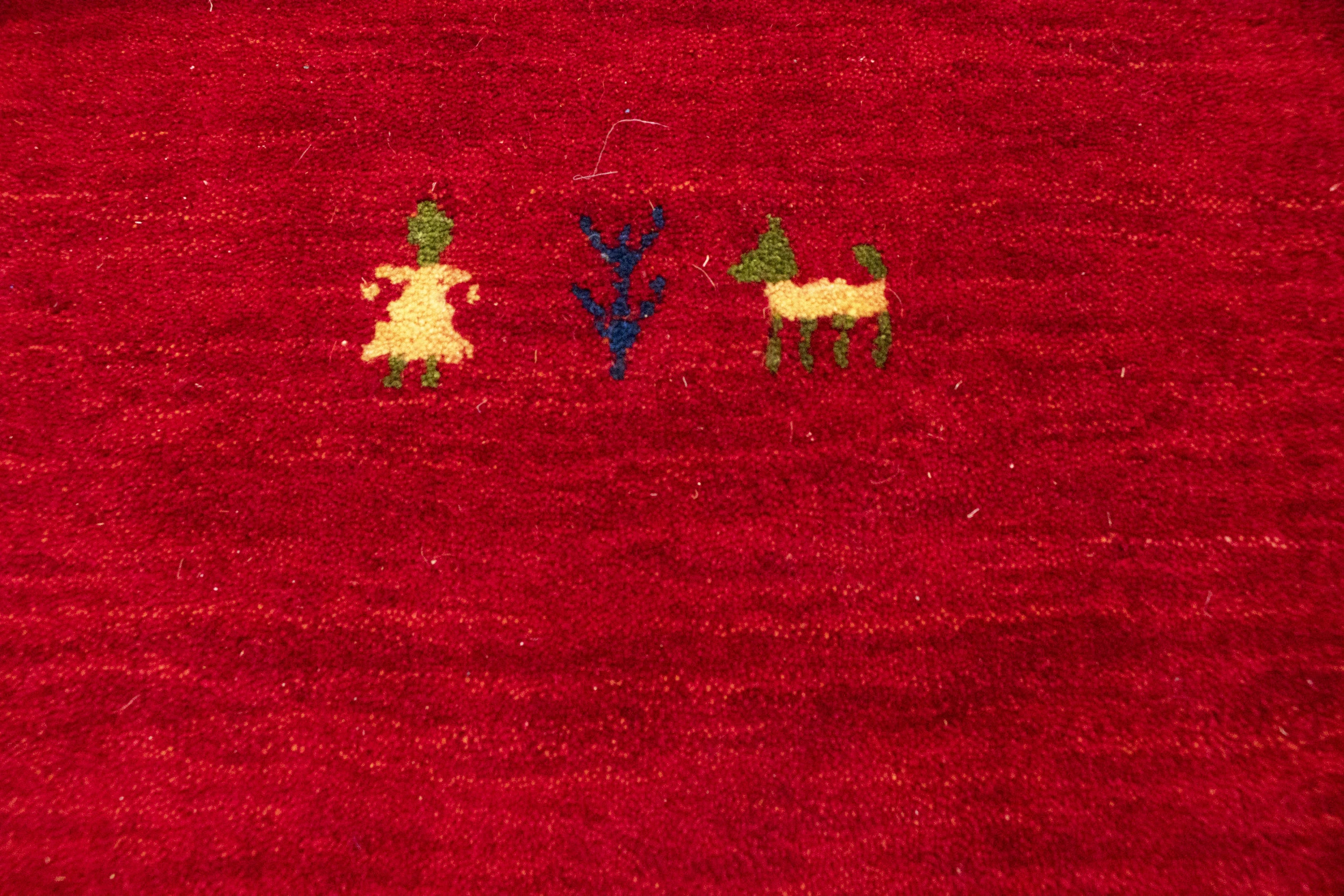 Red Tribal 8X10 Gabbeh Modern Rug - Image 11