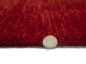 Red Tribal 8X8 Gabbeh Modern Square Rug