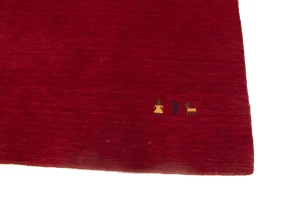 Red Tribal 6X6 Gabbeh Modern Square Rug