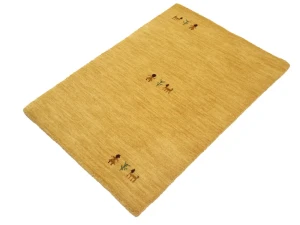 Golden Peach Pictorial Gabbeh Modern Rug in All Size
