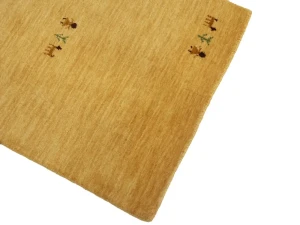 Golden Peach Pictorial Gabbeh Modern Rug in All Size