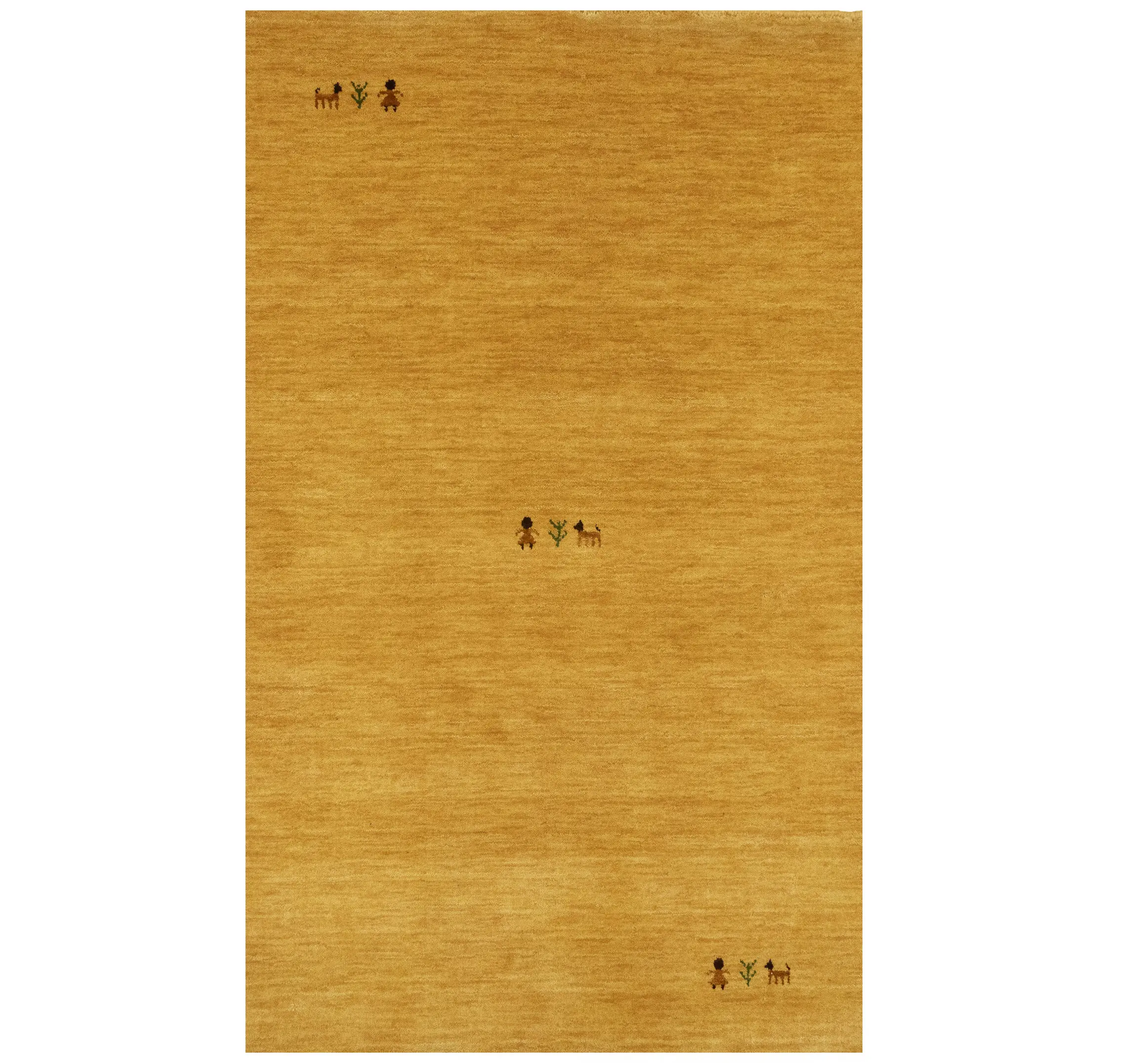 Golden Peach Tribal 3X5 Gabbeh Modern Rug