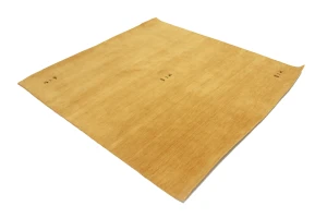 Golden Peach Tribal 6X6 Gabbeh Modern Square Rug