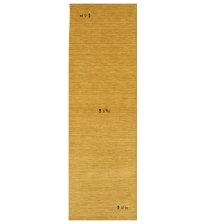 Golden Peach Tribal 3X8 Gabbeh Modern Runner Rug