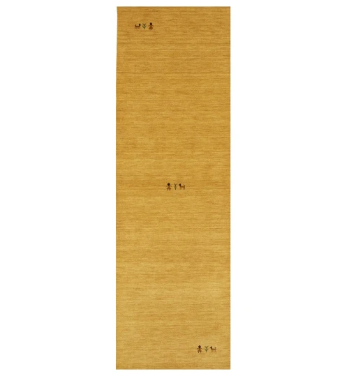 Golden Peach Tribal 3X8 Gabbeh Modern Runner Rug