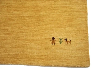 Golden Peach Tribal 3X8 Gabbeh Modern Runner Rug