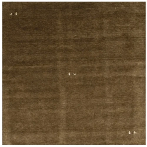 Brown Tribal 8X8 Gabbeh Modern Square Rug