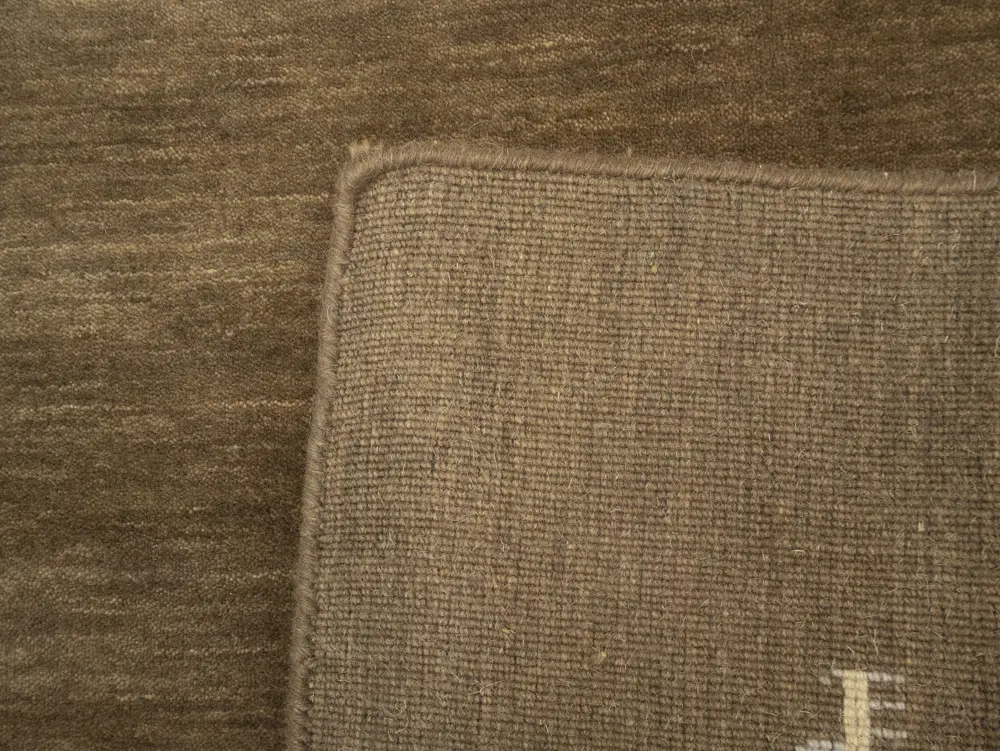 Brown Tribal 8X8 Gabbeh Modern Square Rug