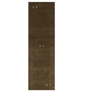 Brown Tribal 3X8 Gabbeh Modern Runner Rug