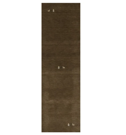 Brown Tribal 3X8 Gabbeh Modern Runner Rug