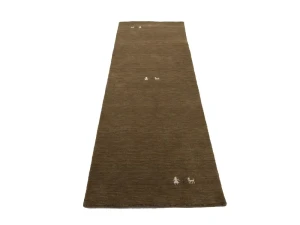 Brown Tribal 3X8 Gabbeh Modern Runner Rug