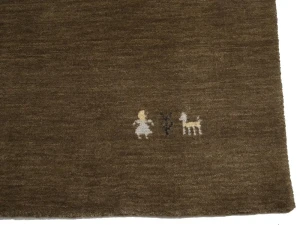 Brown Tribal 3X8 Gabbeh Modern Runner Rug