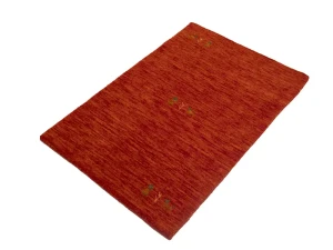 Orange-red Pictorial Gabbeh Rug in All Size