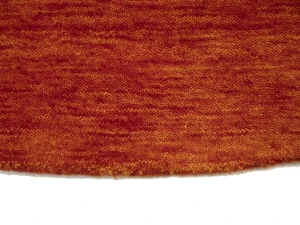 Orange-red Tribal 8X8 Gabbeh Modern Round Rug