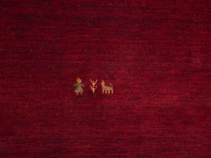 Maroon Red Tribal 4X6 Gabbeh Modern Rug