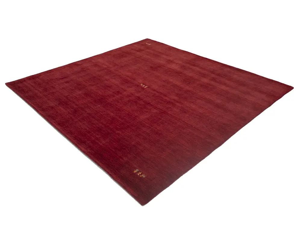 Maroon Red Tribal 8X8 Gabbeh Modern Square Rug