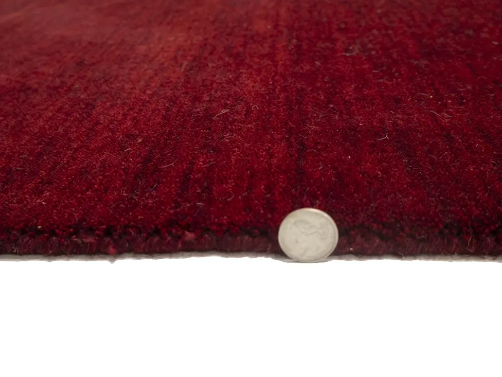 Maroon Red Tribal 8X8 Gabbeh Modern Square Rug