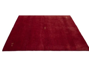 Maroon Red Tribal 6X6 Gabbeh Modern Square Rug