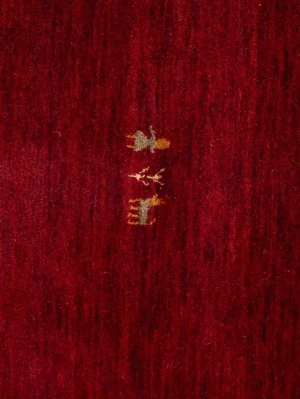 Maroon Red Tribal 6X6 Gabbeh Modern Square Rug