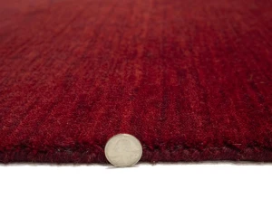 Maroon Red Tribal 3X10 Gabbeh Modern Runner Rug