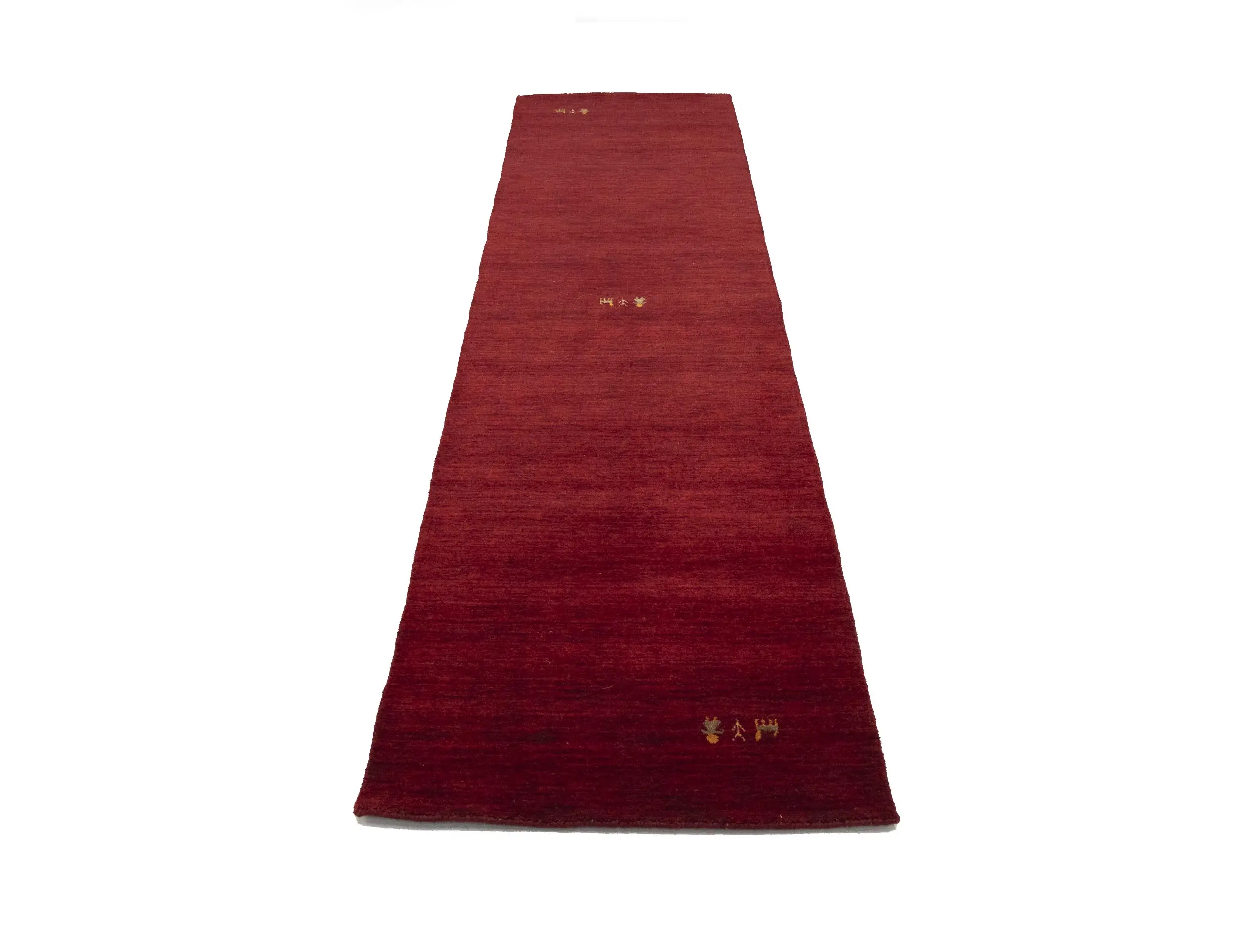 Maroon Red Tribal 3X10 Gabbeh Modern Runner Rug