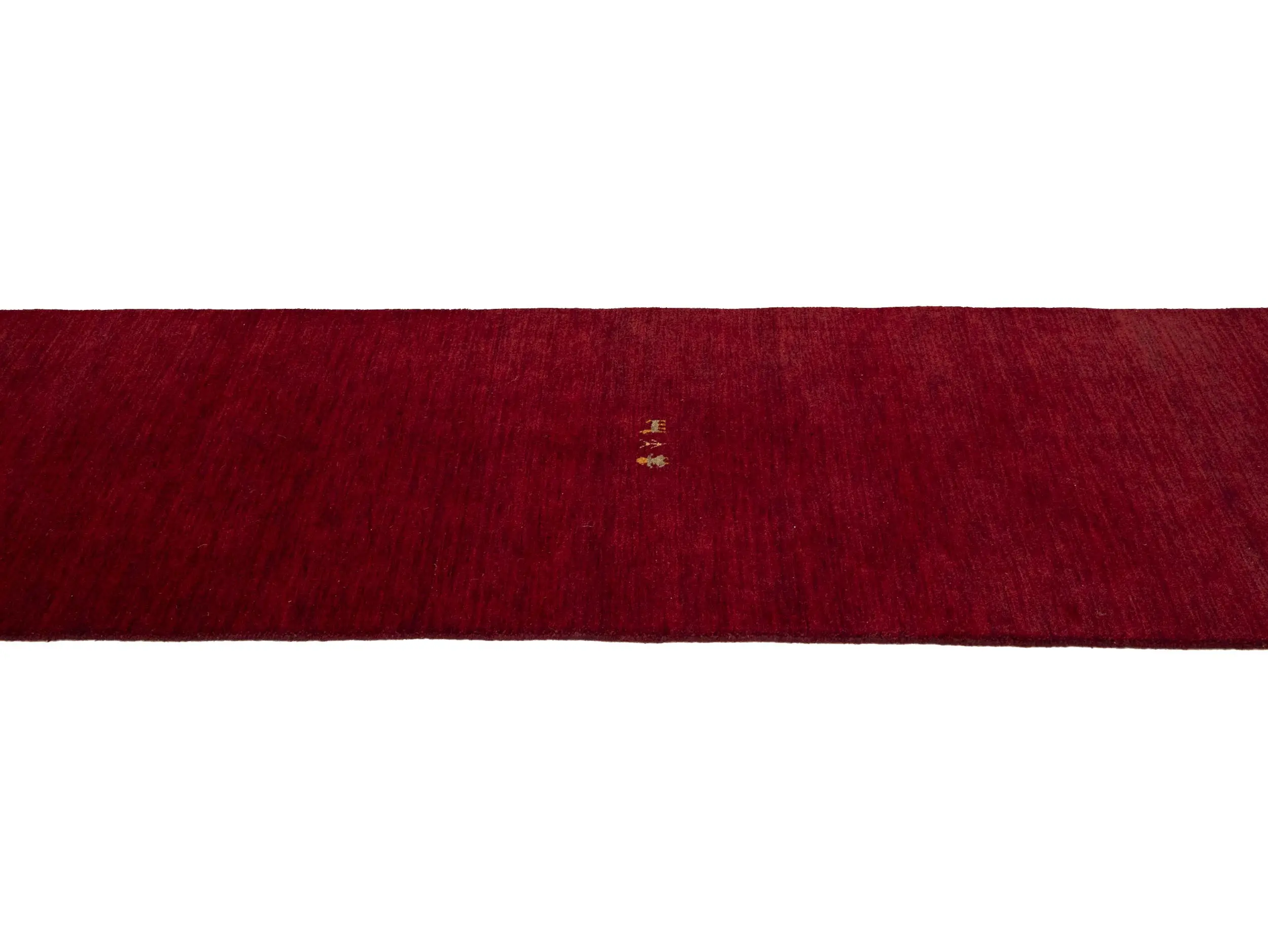 Maroon Red Tribal 3X10 Gabbeh Modern Runner Rug