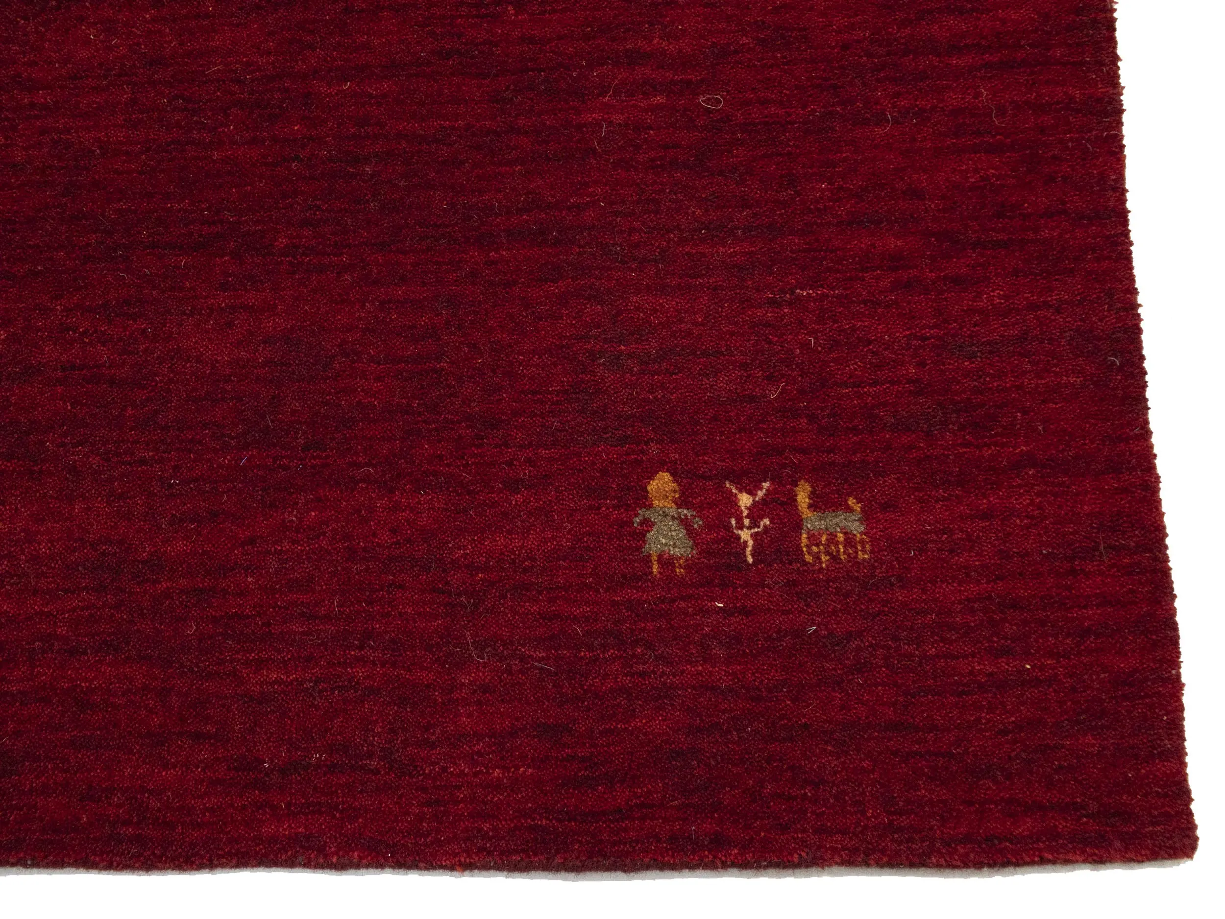 Maroon Red Tribal 3X10 Gabbeh Modern Runner Rug
