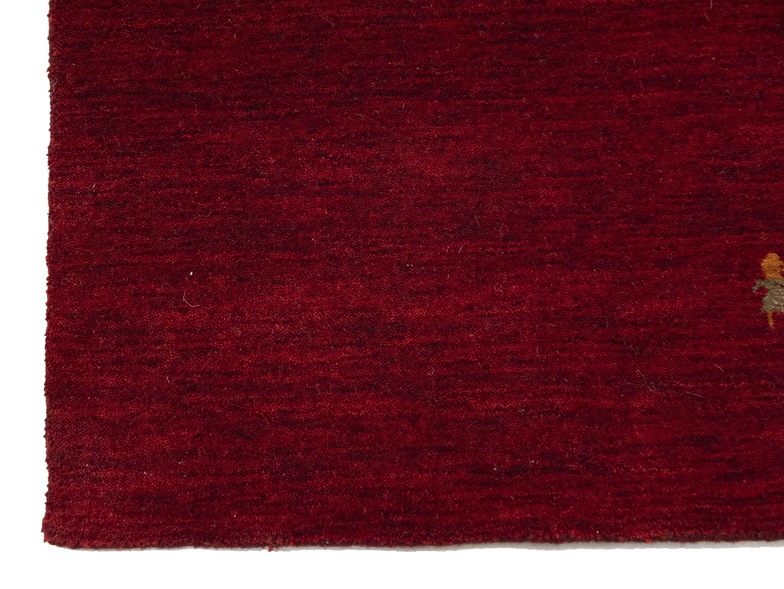 Maroon Red Tribal 3X10 Gabbeh Modern Runner Rug