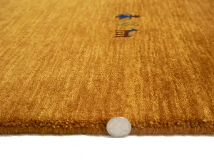 Orange Pictorial Gabbeh Modern Rug in All Size