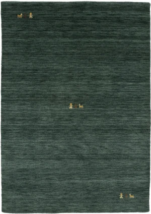 Dark Green Tribal 4X6 Gabbeh Modern Rug