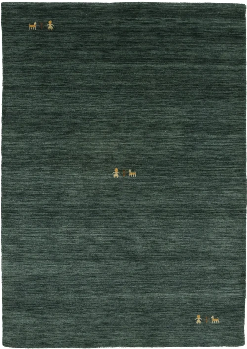 Dark Green Tribal 4X6 Gabbeh Modern Rug