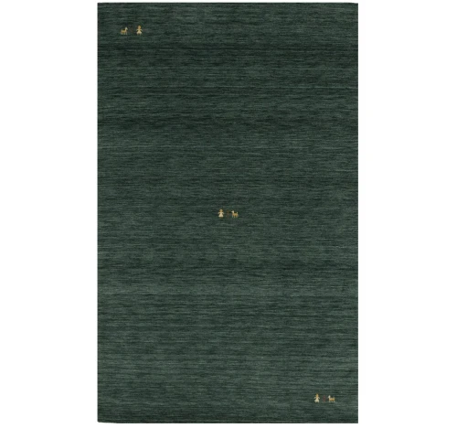Dark Green Tribal 5X8 Gabbeh Modern Rug