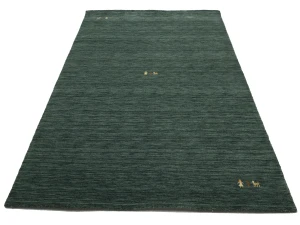 Dark Green Tribal 5X8 Gabbeh Modern Rug