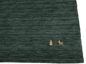 Dark Green Tribal 5X8 Gabbeh Modern Rug