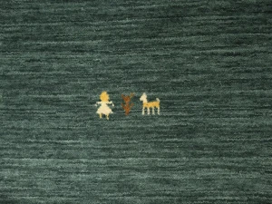 Dark Green Tribal 6X9 Gabbeh Modern Rug