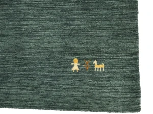 Dark Green Tribal 6X9 Gabbeh Modern Rug