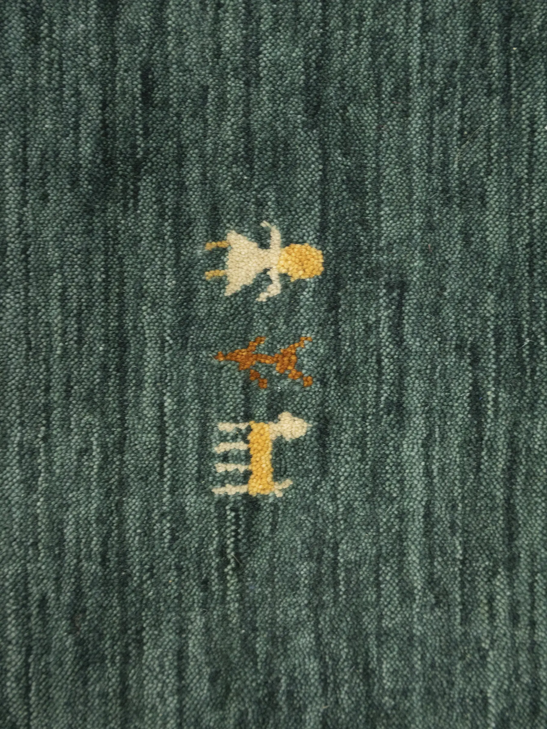 Dark Green Tribal 6X6 Gabbeh Modern Round Rug